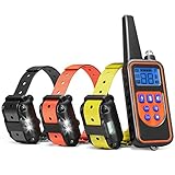 ※ 100% de resistencia al agua y recargable ※ El receptor de collar de perro impermeable IPX7 funciona normalmente incluso en el agua, lo que le permite entrenar a su perro en días de lluvia. El receptor y el transmisor pueden recargarse, por lo que su equipo siempre está listo para entrenar. : Cargue tanto el control remoto como el receptor durante más de 5 horas cuando realice la primera carga.