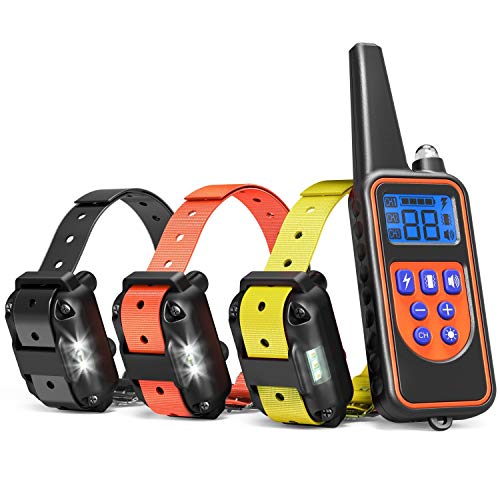 Havenfly Collar de Entrenamiento para Perros, Collar SK Recargable de 2600 pies para Perros 3 Collar Impermeable de SK SK para Perros