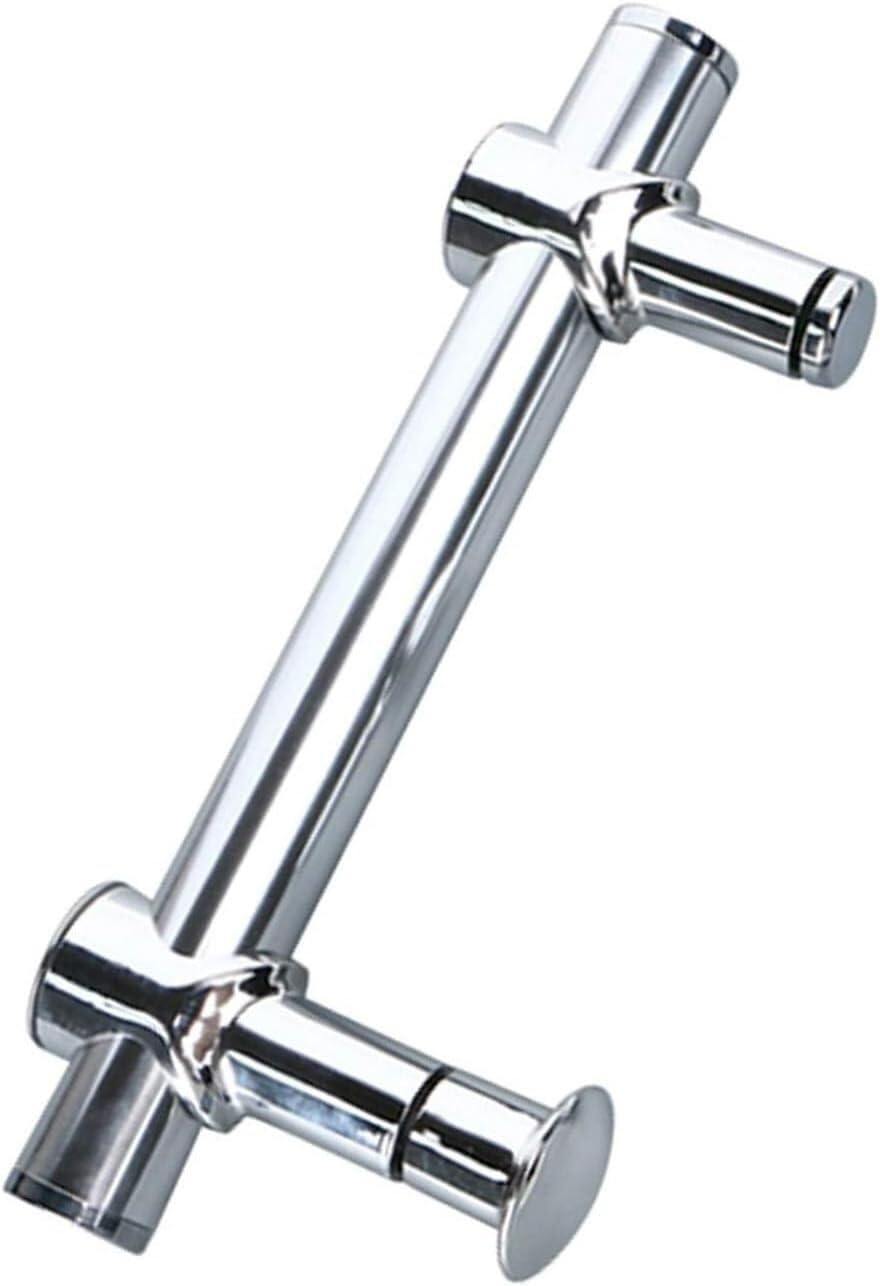 Poignée de porte de douche unilatérale réglable en verre poli