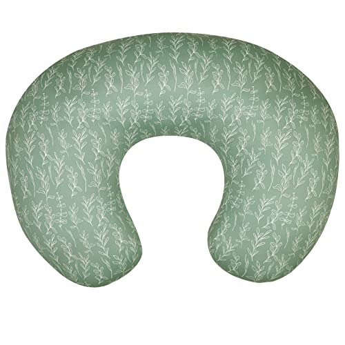Image of HNHUAMING Green Sage Nursing Pillow Cover, Breastfeeding Pillow Slipcover for Baby Girls/Boys, Soft Snug Fits On Newborn Feeding Pillow Case