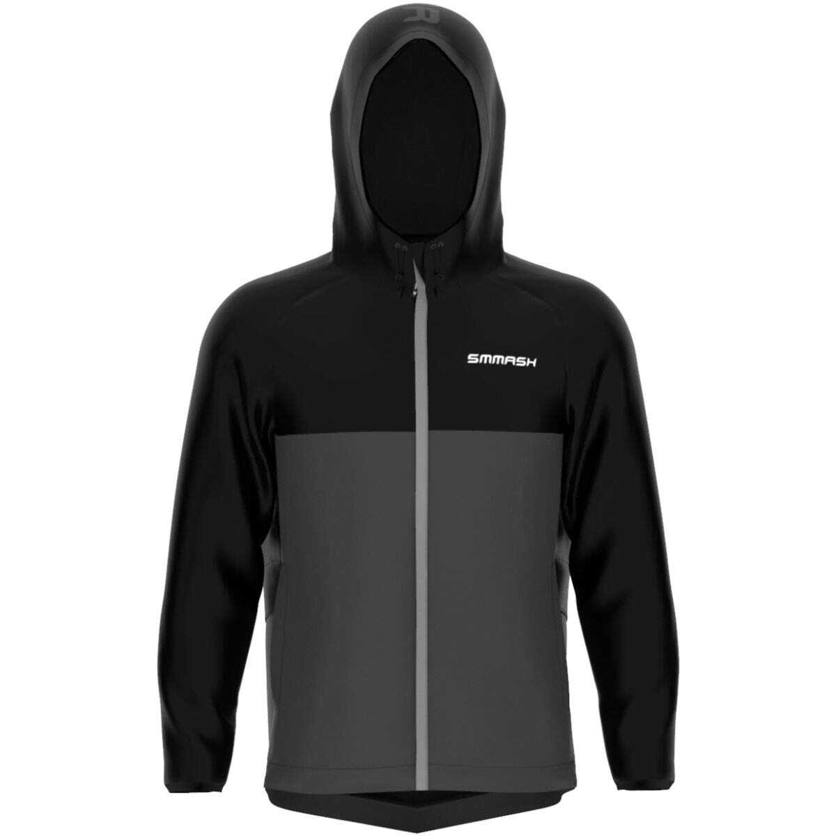 SMMASH Professionelle Laufjacke mit Kapuze für Damen und Herren, Windbreaker Wasserdicht, Wärmeregulierende Outdoor Jacket, Schnelltrocknendes Material