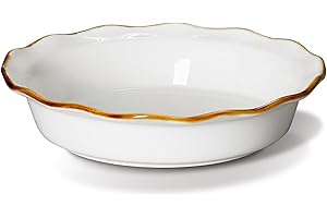 ONEMORE 9-Inch Ceramic Pie Dish: Delightful Baking Companion