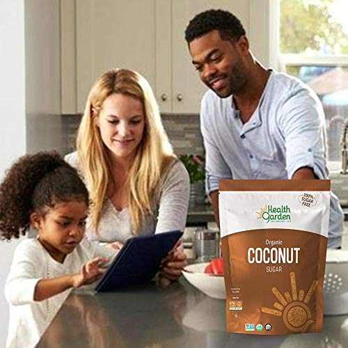 Health Garden Coconut Sugar - Gluten Free - Organic - Non Gmo - Kosher - Keto Friendly (1 Lb) #TOP5
