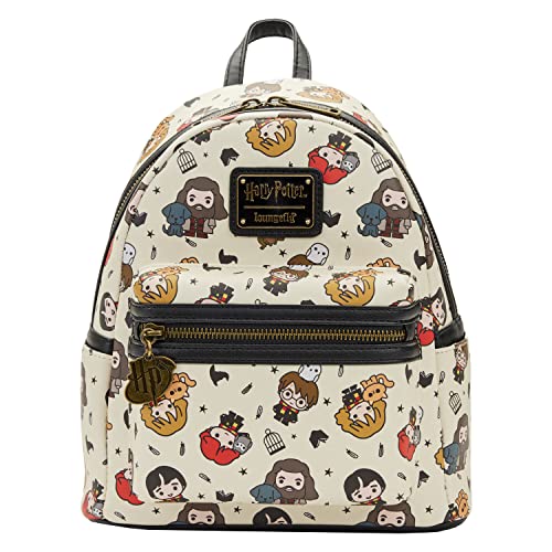 Loungefly Harry Potter Chibi Art All Over Print Womens Double Strap Shoulder Bag Purse