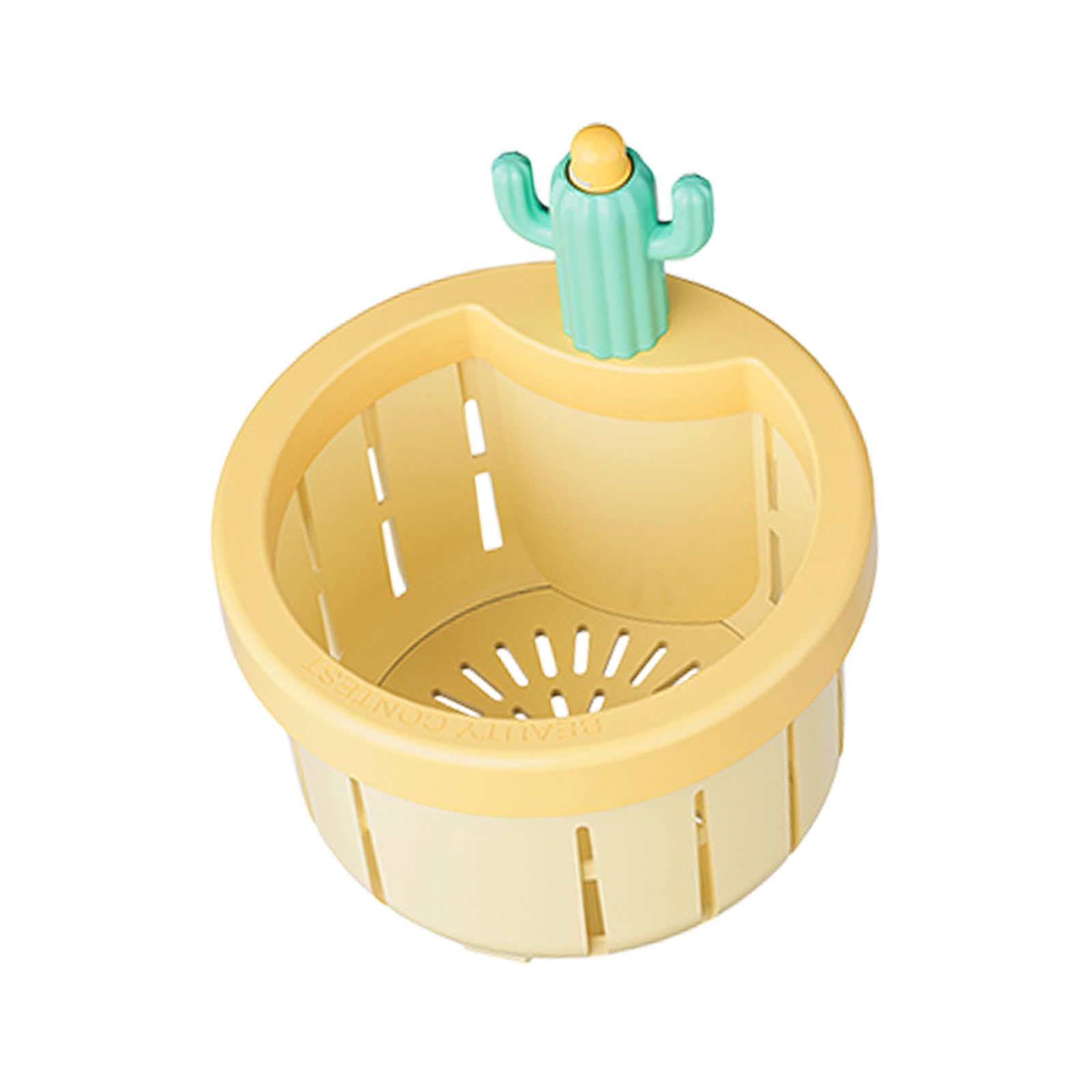 Oxxggkao Cactus Design Drain Filter Waste Collector Strainer for Homes Kitchen Sink Quick Drainage and Easy Removal Sink Waste Catcher