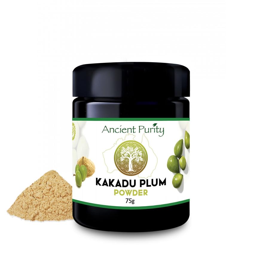 Kakadu Plum Powder 75g - Highest Natural Vitamin C Food | Australian Bush Food Antioxidant & Beauty Support | Ancient Purity