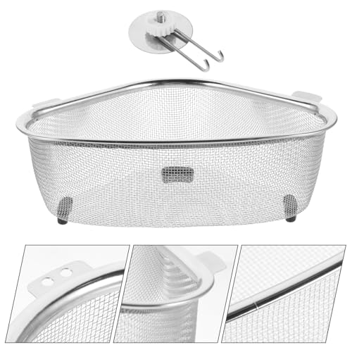 Colador triángulo para fregadero de acero inoxidable miniatura 5