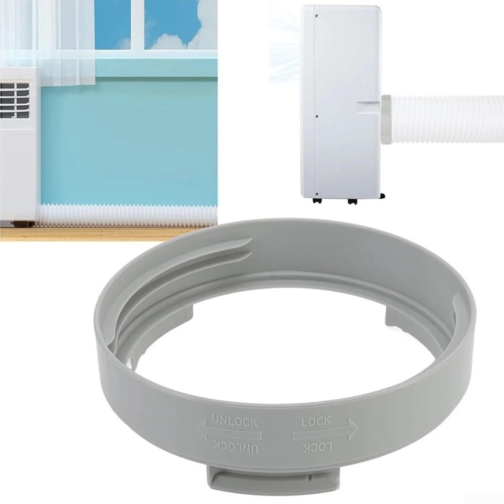 Tubo di scarico portatile per condizionatore d'aria con kit di connettori, interfaccia rotonda di diametro 15 cm, PP flessibile con filo di acciaio per una facile installazione senza attrezzi e uso