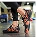 ERTUPE Hike Barefoot Shoes Women Men Wide Toe Box Waterproof Trail Running Hiking Shoes Non Slip Breathable Grounding Sneakers Healthy Comfort Footwear Orange