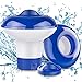RenFox Dispenser Chimico, Dosatore di Cloro Galleggiante con Sfiati di Flusso Regolabili & Cappuccio di Chiusura, Cloro Diffusore per Interni & Piscine all'aperto, Vasca(2PCS)