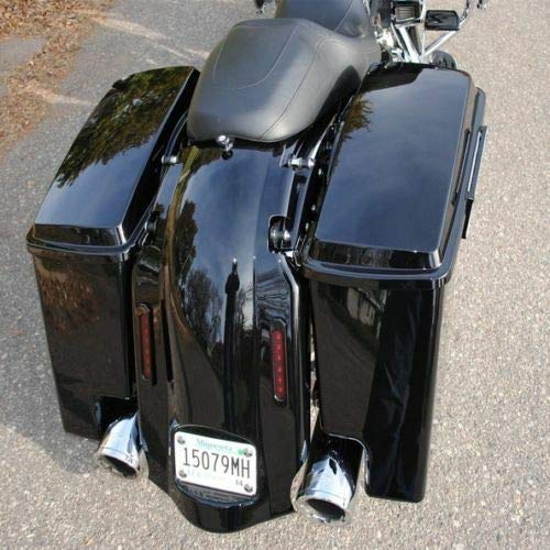 Alforjas rígidas extendidas de 5" en negro vívido para Harley Touring Road King, Road Glide, Street Glide, Electra Glide, Ultra-Classic 2014-2024 miniatura 7