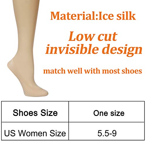 Double Couple 8 Pairs No Show Socks Women Low Cut Socks for Flats Non Slip Thin Liner Socks2