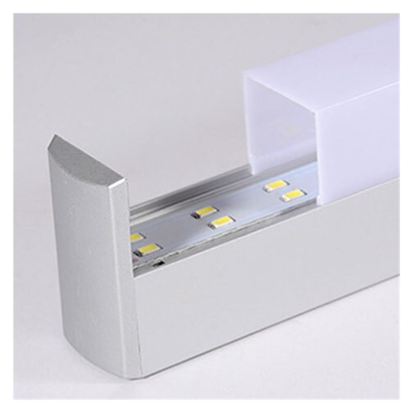 Luz de imagen Luz de espejo LED Luz de pared Montado en la pared Baño Espejo de maquillaje Luz de tocador Lámpara de pared Luz de gabinete de baño súper brillante Fácil instalación ( Color : Cool , Si