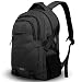 Tocode Laptop Backpack,Travel Backpacks for Men Water Resistant Backpack with USB Charging Port Large Multi-Compartments Student School Backpack Fits 15.6 inch Laptop and Notebook -Black