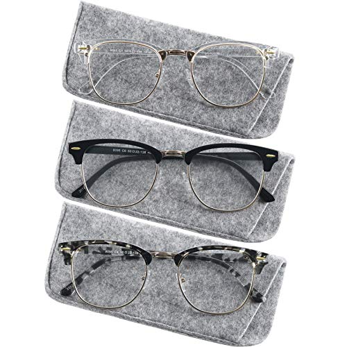 Image of Yogo Vision Blue Light Glasses for Men and Women Semi Rimless Half Rim Computer Eyeglasses