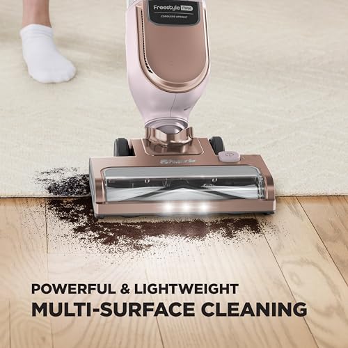 Image of Shark Freestyle Max Cordless Upright Vacuum, Multi-Surface Cleaning, Lightweight, Easy Maintenace, with Large Dust Cup and 2-Speed Brushroll, LED Headlights, Stone, SV2002HST