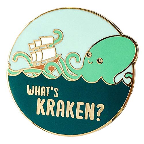 TINY BEE CARDS What's Kraken Hard Enamel Pin