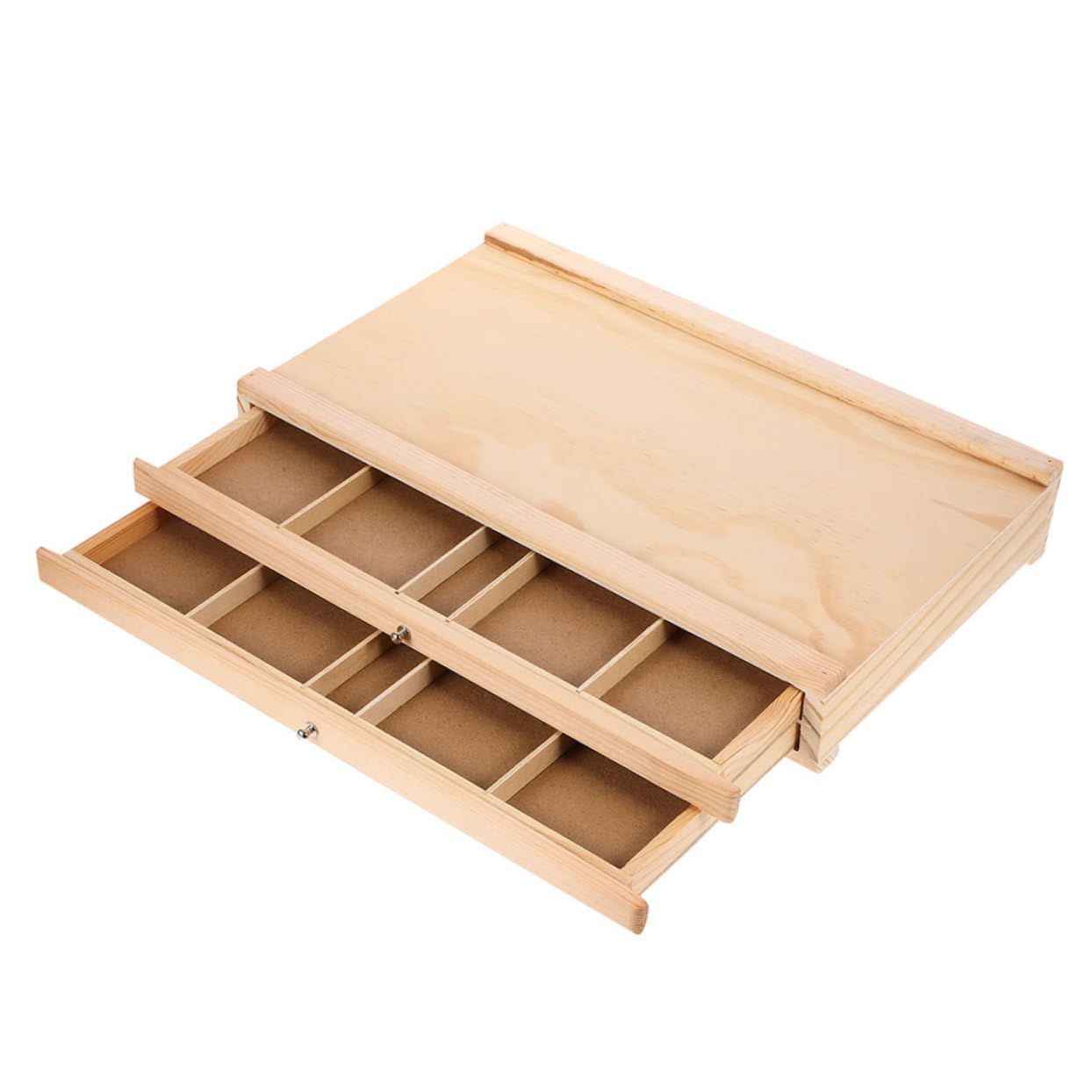 HAPINARY Organizer Wooden Storage Box Drawers Marker Organizer for Drawer Art Storage