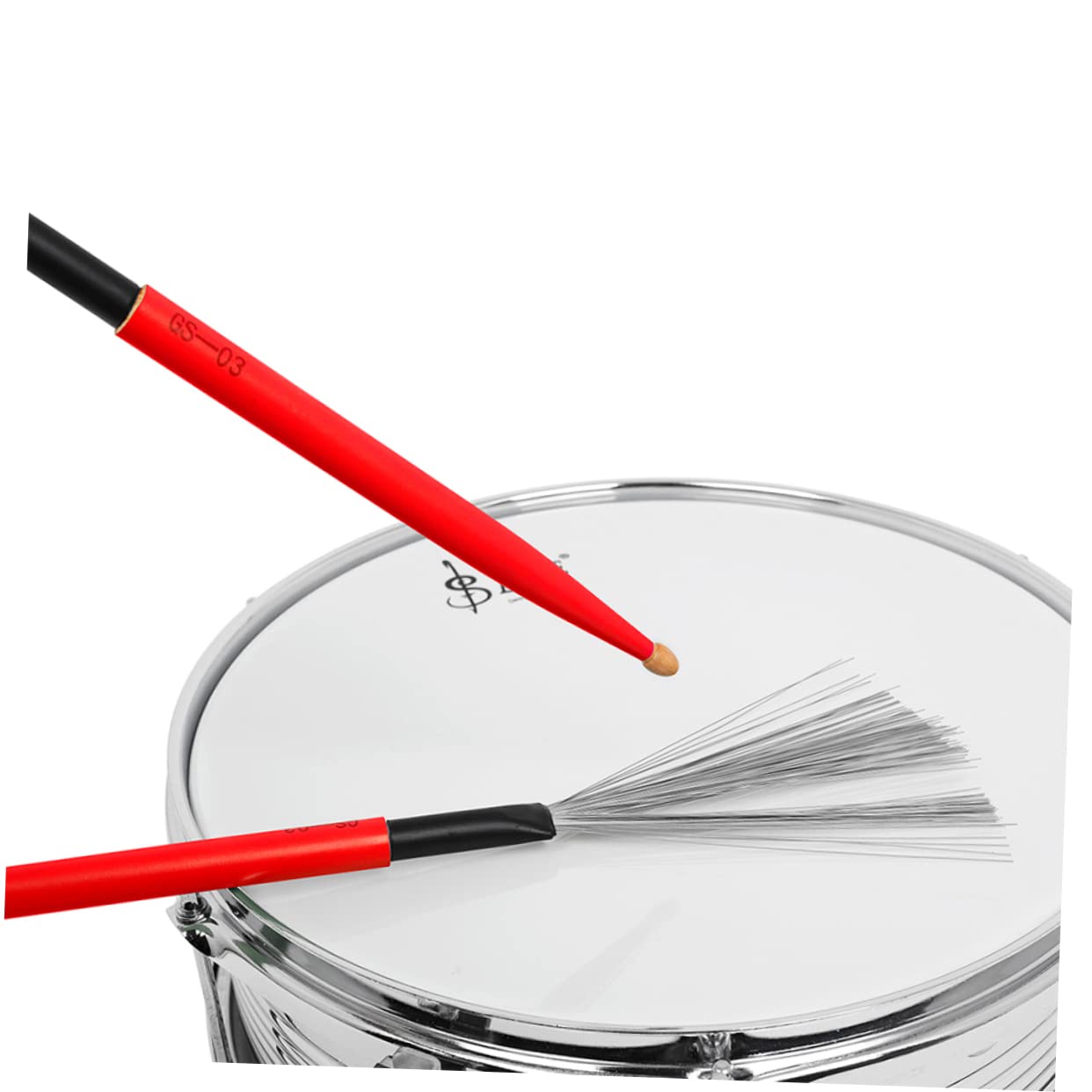 ibasenice 2pary Węglowych Szczotków Do Perkusji z Drewnianym Uchwytami Do Jazz Drums i Instrumentów Perkusyjnych Kompaktowe Praktyczne Akcesoria Dla Muzyków