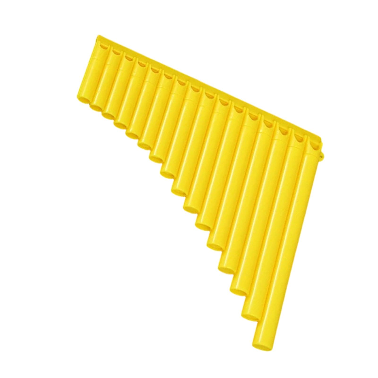 Flauti Pan Professionali Strumento Professionale Per Principianti Con Flauto Di Pan Giallo A 16 Tubi C Chiave