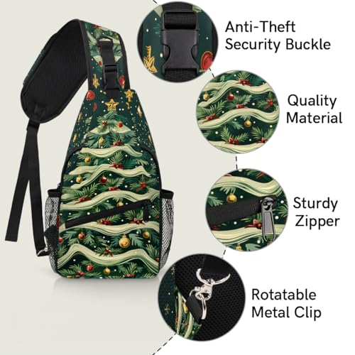 Mochila cruzada estilo sling para senderismo y uso diario miniatura 3