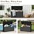ATMELT 140 Gallon Outdoor Storage Box, Deck Box Waterproof, Toy Storage Bin