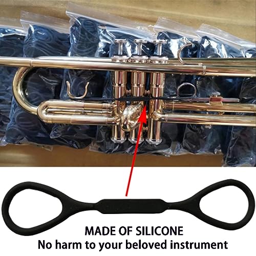 image for CashBeat Pack of 6 Trumpet Slide Stoppers, Silicone Trumpet Slide Stop