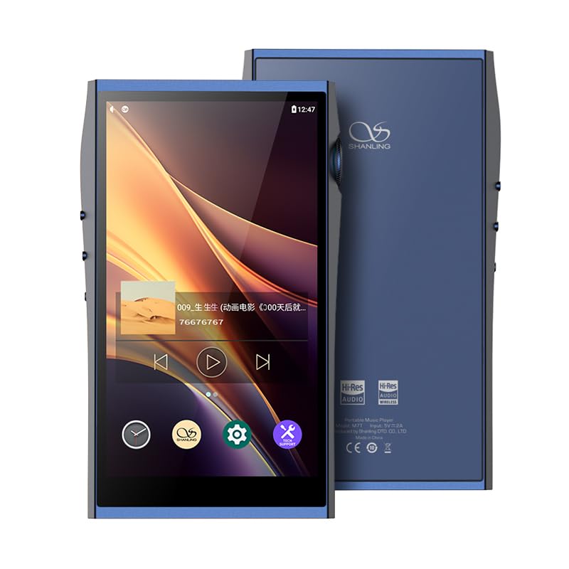 SHANLING M7T Flagship Digital Audio Player Android 13 MP3 MP4 Player Dual JAN6418 Tubes AKM4191 2 AKM4498EX DAC