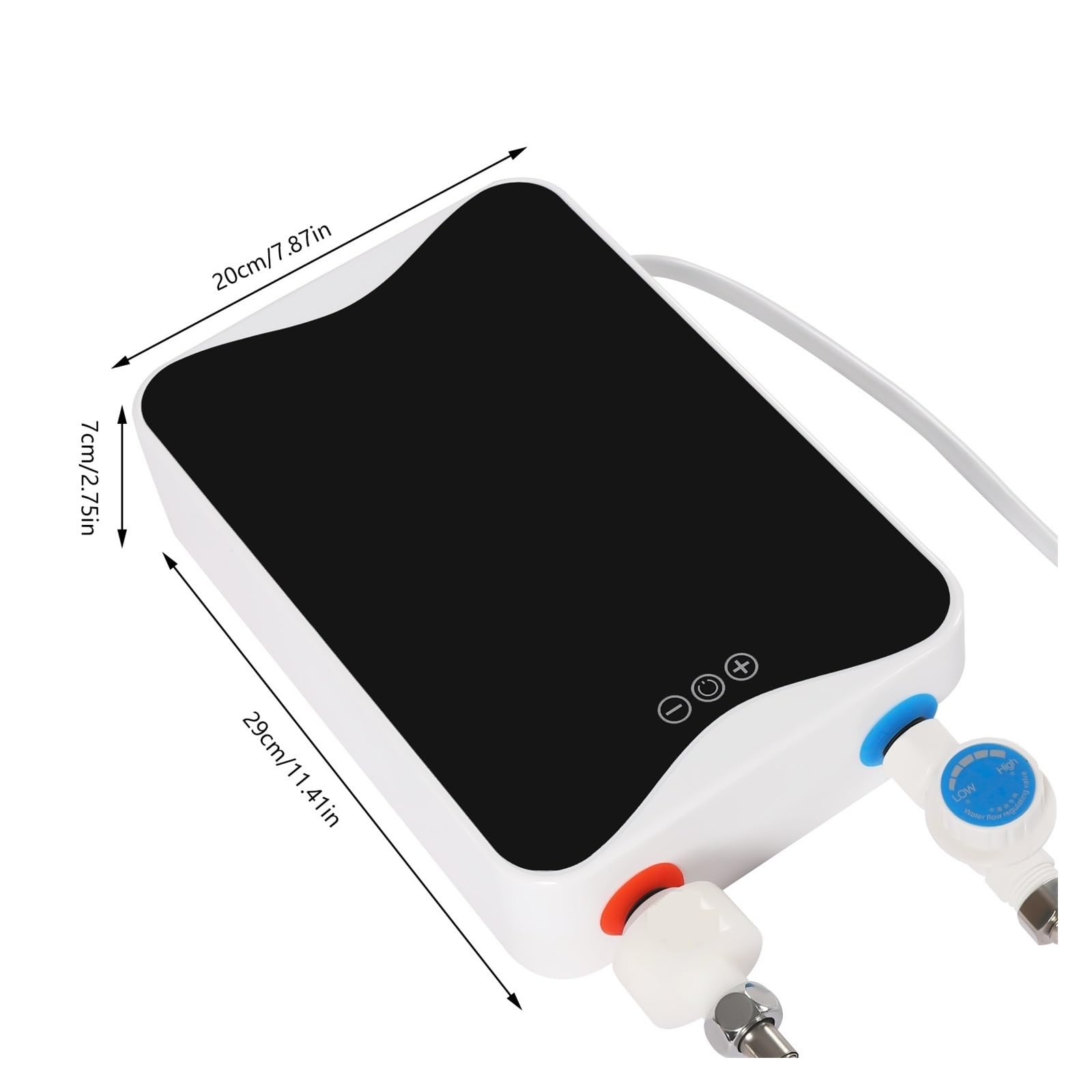 Podgrzewacz Ciepłej Wody 5500W Natychmiastowy Termostat Bezzbiornikowy Nagrzewnica Indukcyjna Z Wyświetlaczem LED Smart Touch Grzejniki Elektryczne Prysznic Kompaktowy i trwały