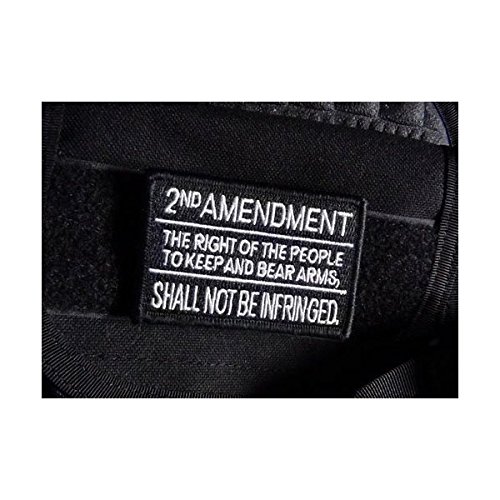 Tactical 2nd Amendment Black Tactical Morale Patch
