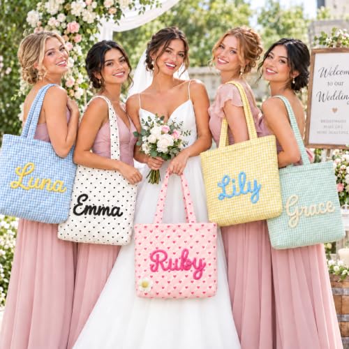 Personalized Quilted Heart Tote Bag - image 2