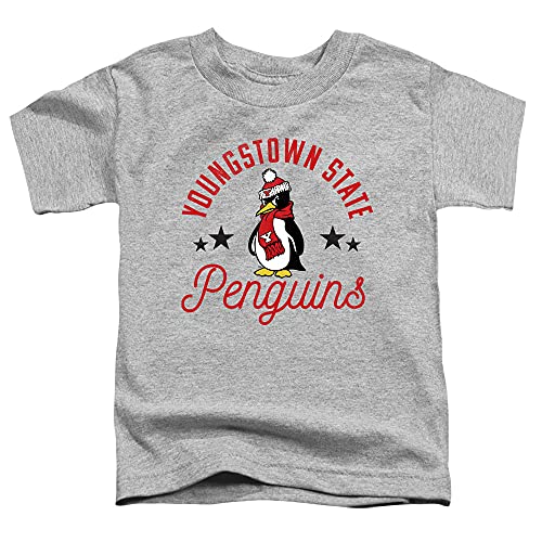 Youngstown State University Official Penguins Unisex Toddler T Shirt,Athletic Heather, 3