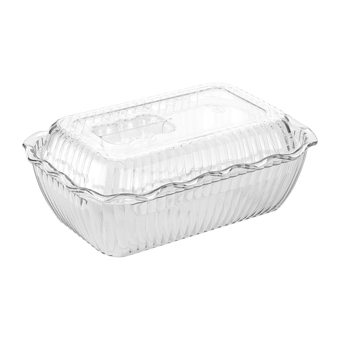 Olympia Kristallon Pot à salade moyen transparent SAN, 2 litres