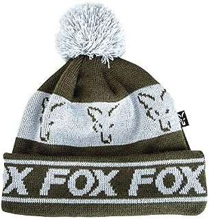 Fox Green & Silver Lined Bobble Hat (cpr990)