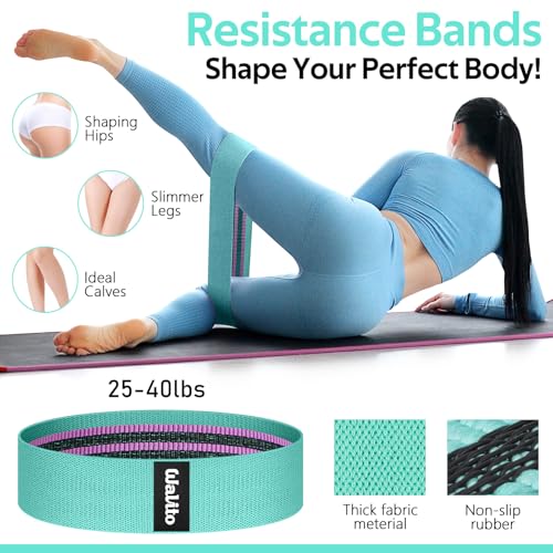 Image of WALITO 8Pcs Barbell Pad Set for Hip Thrust - Squat Pad,Gym Accessories for Women with Bar Bad,Bench Press, with Gym Ankle Straps,Resistance Bands for Working Out,Lifting Strap,Carry Bag