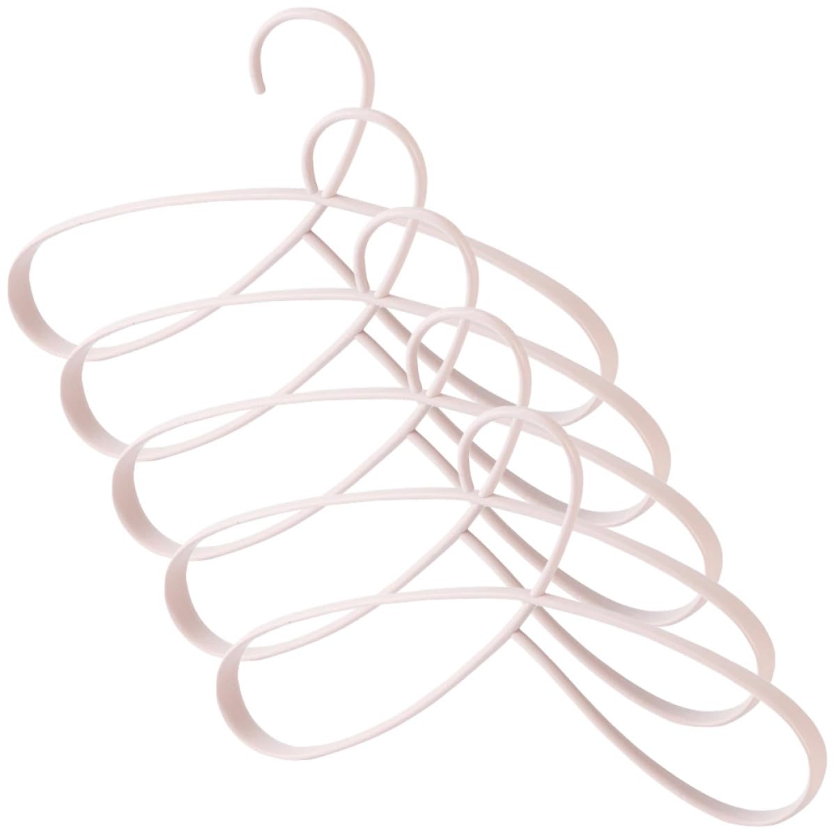 SHINEOFI Set 5 Grucce Antiscivolo in Plastica Rinforzata, Appendiabiti senza Tracce per Casa e Hotel, Appendini Multiuso per Vestiti Spalle Anti-deformazione, Organizzazione Armadio