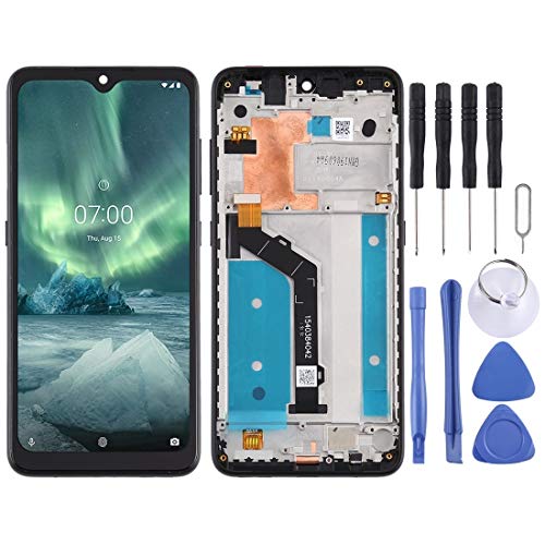 Écran LCD pour Nokia 7.2 TA-1196 noir avec châssis et vitre tactile
