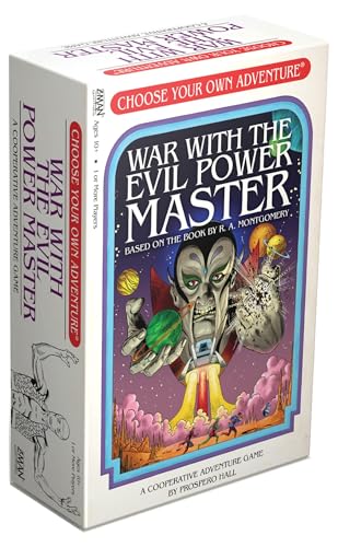 Choose Your Own Adventure: War With The Evil Power Master Board Game - Save the Galaxy in a Cooperative Narrative Adventure! Ages 10+, 1+ Players, 1+ Hour Playtime, Made by Z-Man Games