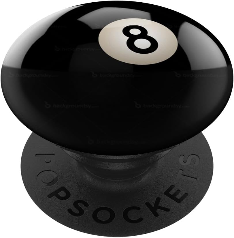 8 Ball Billiards 8 Ball Pool PopSockets Adhesive PopGrip
