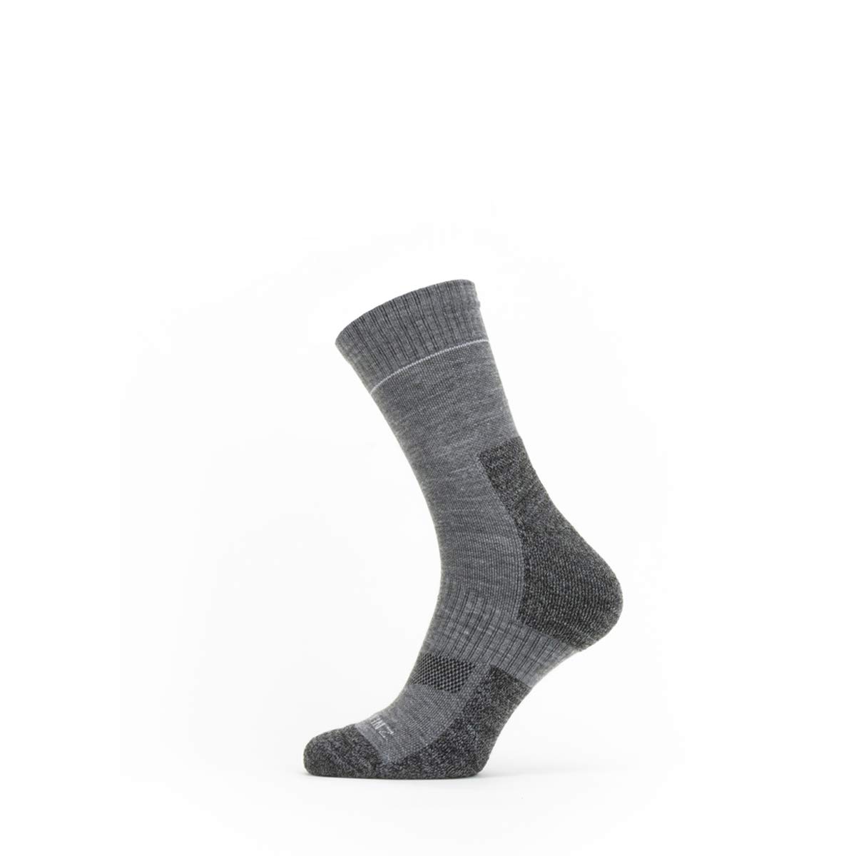 SEALSKINZ Unisex Solo QuickDry Ankle Length Sock - Grey, Small
