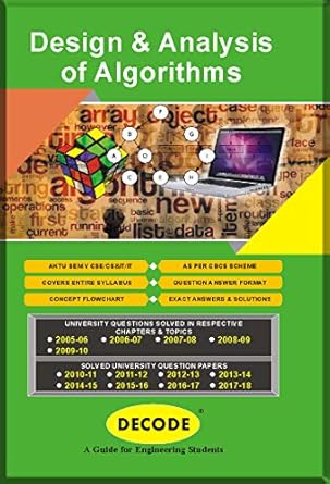 DESIGN & ANALYSIS OF ALGORITHMS: Amazon.co.uk: 9789333206389: Books