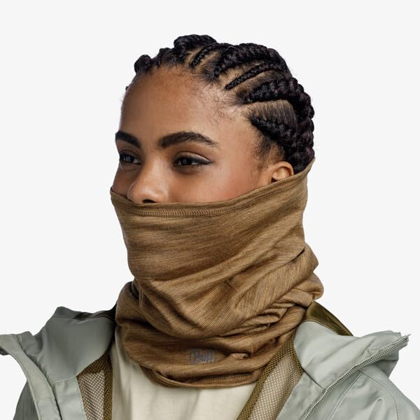 Image of Buff Lightweight Merino Wool Neck Gaiter, 100% Ethically Sourced Wool,Versatile, Temperature Regulating Face Mask