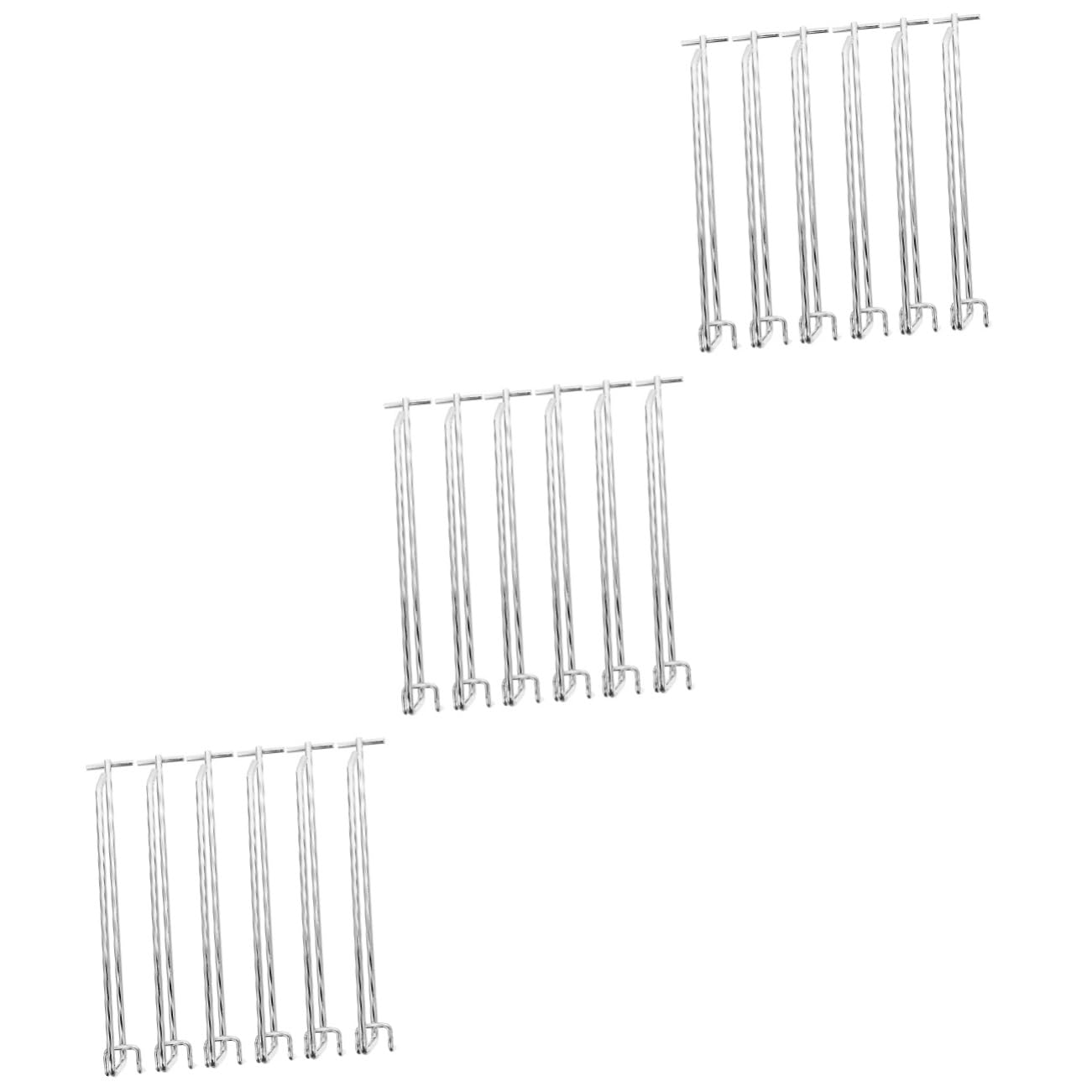 3 Set Ganci Per Pegboard Metallo Per Organizzatore Da Muro Per Garage E Negozi Resistenti E Facili Da Installare Per Utensili E Articoli 6 Pezzi*3