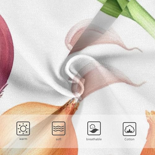 Watercolor Green Onions Garlic Panties Little Girl Girls Underwear Toddler Cotton Funny Briefs Undies Kids 2t3