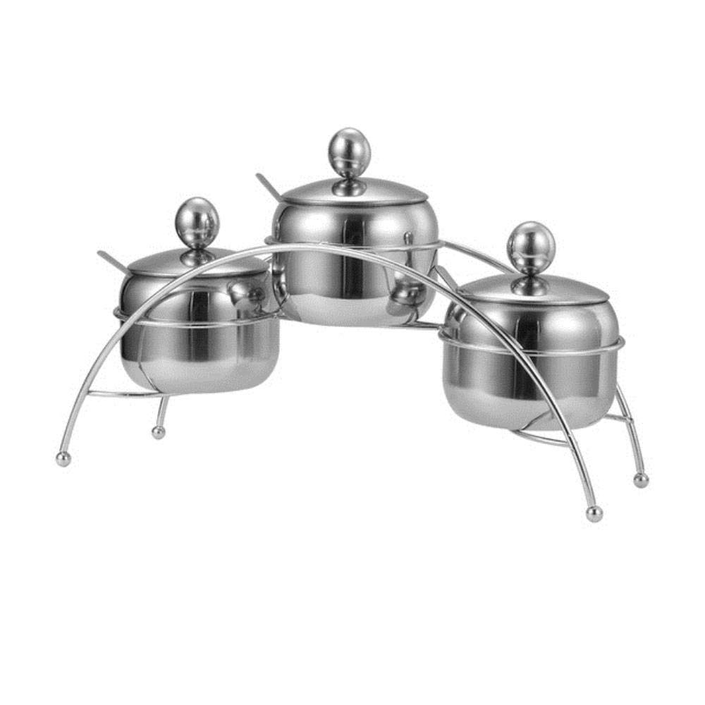 Bouteilles de condiments argentées pour vos barbecues et repas en famille