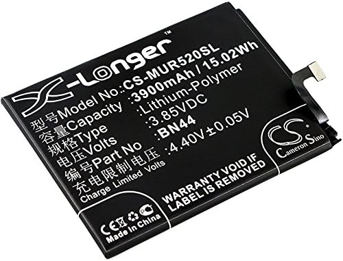 Battery Replacement for Xiaomi Note 5 Dual SIM TD-LTE MEG7 Redmi 5 Plus Dual SIM TD-LTE Mi Max Redmi 5 Plus Dual SIM Redmi Note 5 Dual SIM MEE7 Redmi 5 Plus Vince BN44 (3900mAh/3.85V)