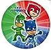 CAPRILO. Lote de 40 Platos Infantiles Decorativos de Cartón PJ Masks Vajillas. Juguetes y Regalos Baratos para Fiestas de Cumpleaños, Bodas, Bautizos, Comuniones.