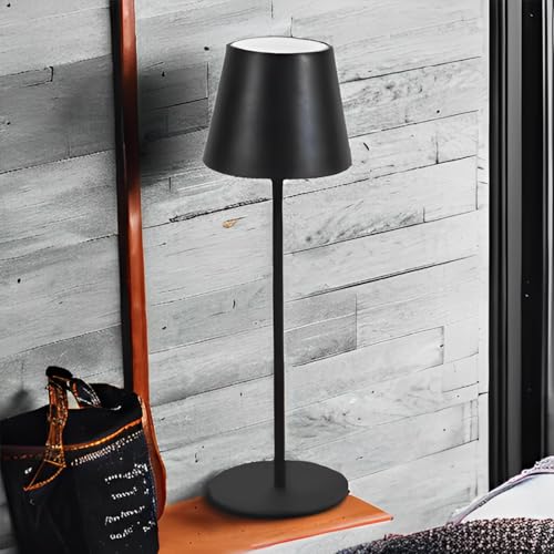 Luminária Abajur De Mesa Led Dimerizável Recarregável Sem Fio 3 Cores Luz Para Descanso Leitura Prem