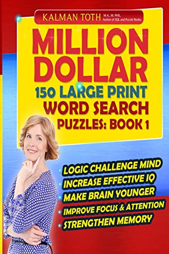 Million Dollar 150 Large Print Word Search Puzzles: Book 1 (Million Dollar 150 Word Search Puzzles)