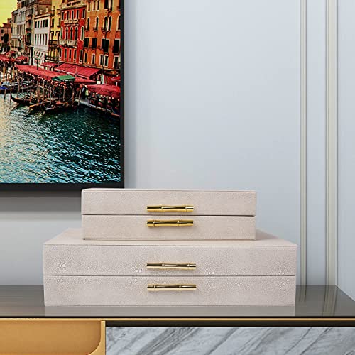 Zikoul Modern Decorative Box Leather Decorative Storage Boxes With Lids For Home Decor Jewelry Box Organizer #TOP6